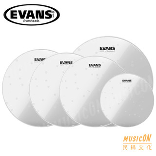 【民揚樂器】EVANS Hydraulic Glass Tom Batter 爵士鼓鼓皮 雙層鼓皮 透明 油麵 打擊面