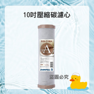 【EVERPOLL】 C100-A 10吋 壓縮碳 濾心 淨水