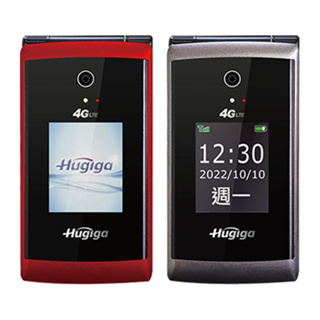 Hugiga鴻碁 A9 支援VoLTE通話 4G摺疊老人機 Type-c充電 語音播報功能 大鈴聲 大字體 附手機座充