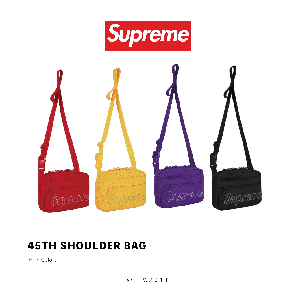 ☆ETW☆【台中店】SUPREME 45th Shoulder Bag 小包 側背包 小肩包 紅