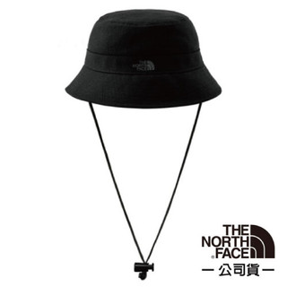 【北臉 The North Face】中性 抗UV遮陽棉質登山健行圓盤帽 (可調節帽帶) 3VWX-JK3 黑