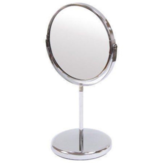 【全新】日本宜得利家居化妝鏡 放大2倍 桌鏡 圓鏡 立鏡 雙面桌鏡 立式桌鏡 鏡子 化妝鏡 INS