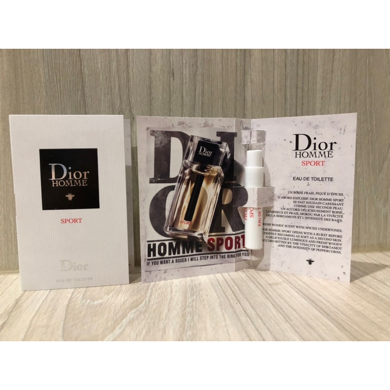 Christian Dior CD 迪奧 HOMME SPORT運動男性淡香水1ml/針管香水