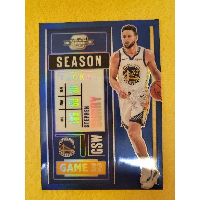 20-21 Contenders Optic Stephen Curry Blue Silver 球員卡限量72／99