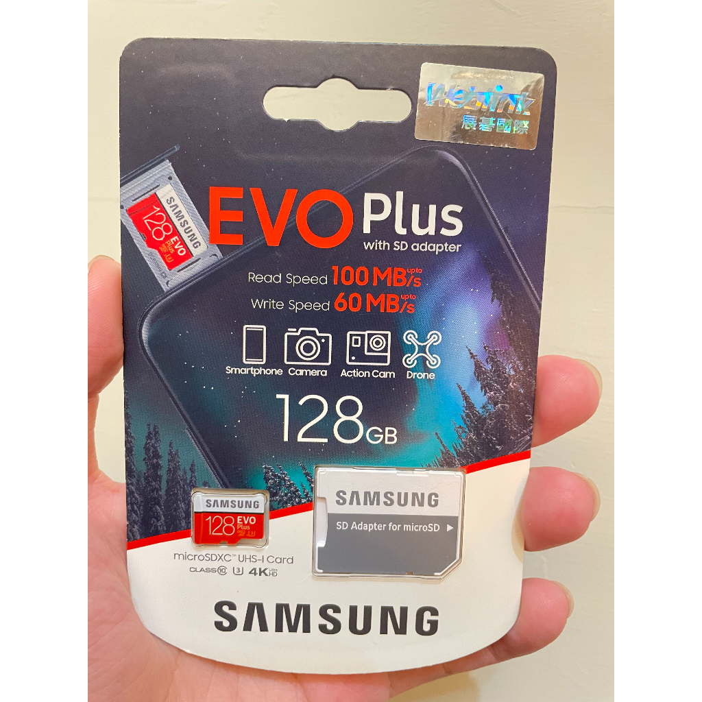 SAMSUNG 三星 microSDXC 128G EVO PLUS U3 記憶卡