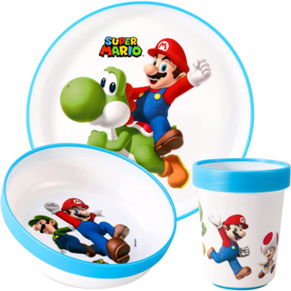 預購🚀空運🚀英國專櫃 Super Mario 超級瑪利歐 兒童 餐具 餐具 水杯 杯子 餐碗 餐盤