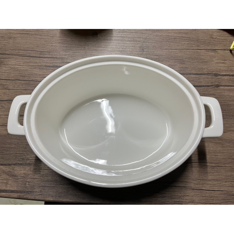 二手陶瓷 深鍋 盤子 白色 器皿