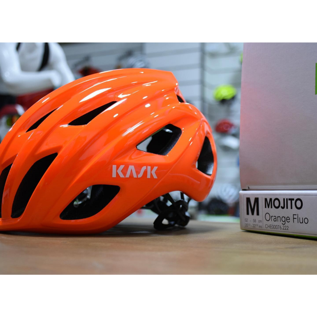 【原廠正品現貨】KASK MOJITO 3 ORANGE FLUO 亮橘色 安全帽頭盔