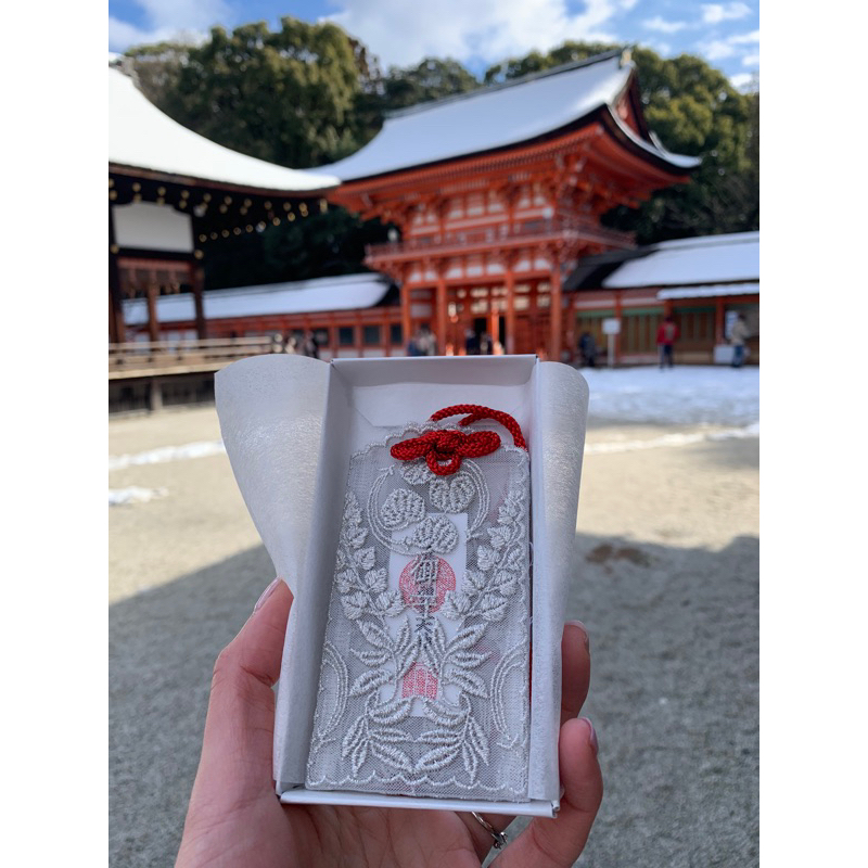 少量現貨✨日本最美御守✨京都下鴨神社蕾絲御守吊飾  女性全能守祈福 護身符