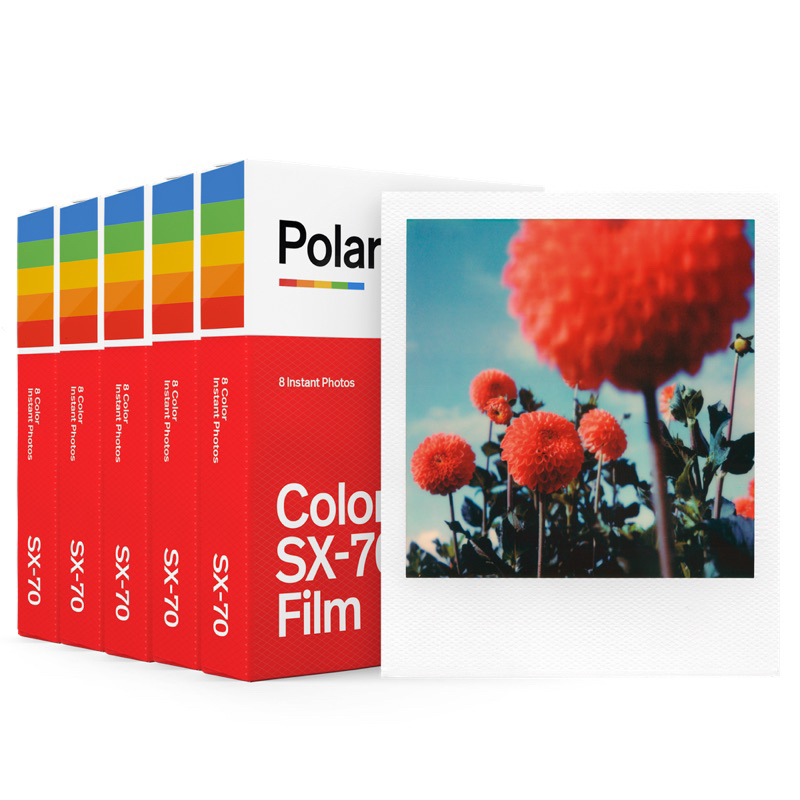 免運！Polaroid SX-70🌈寶麗來相紙 一盒8張 專用底片 拍立得相紙/彩色白邊