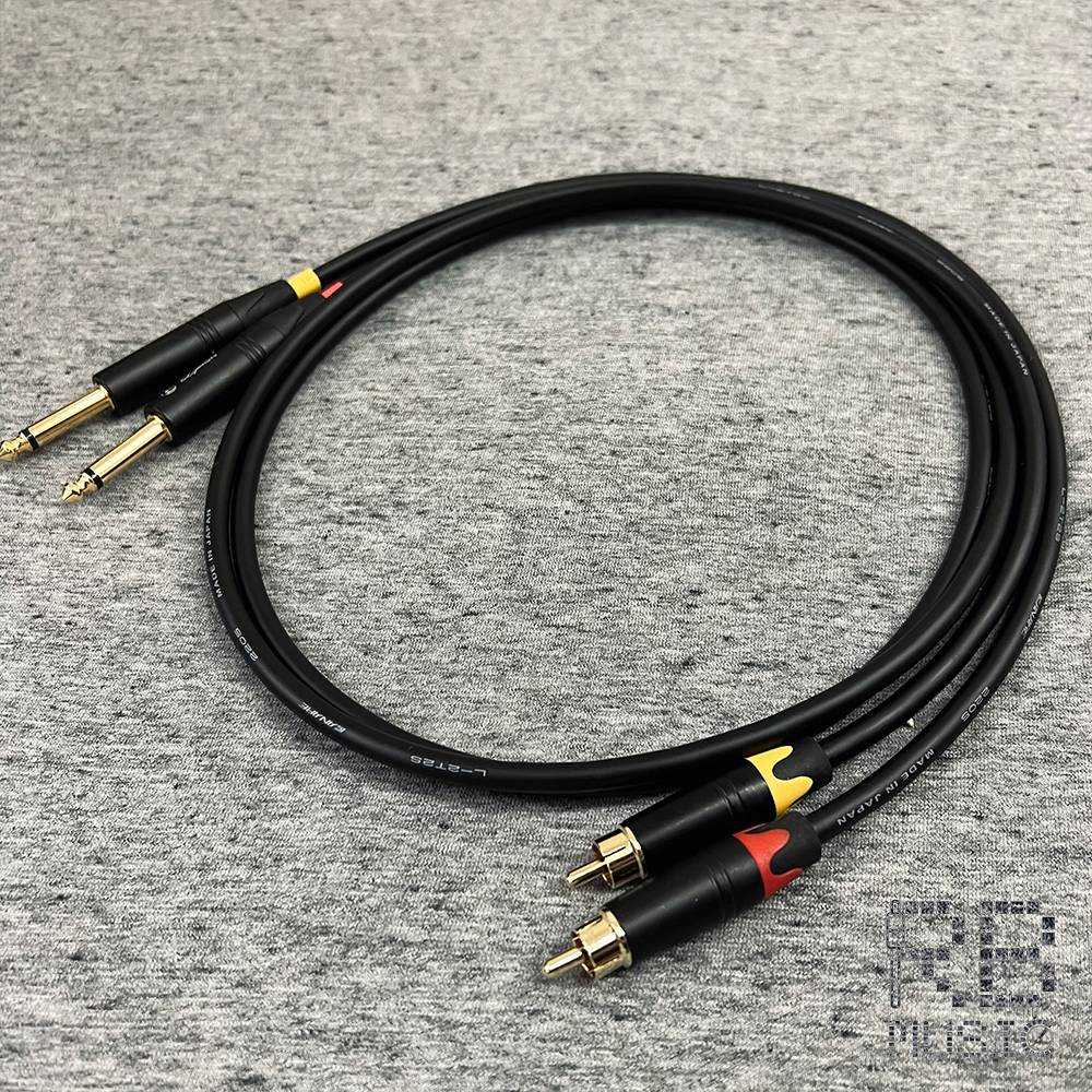 【RB MUSIC】Canare L-2T2S RCA to 6.3 TS 訊號線 手工 導線 DJ線 L 2T2S