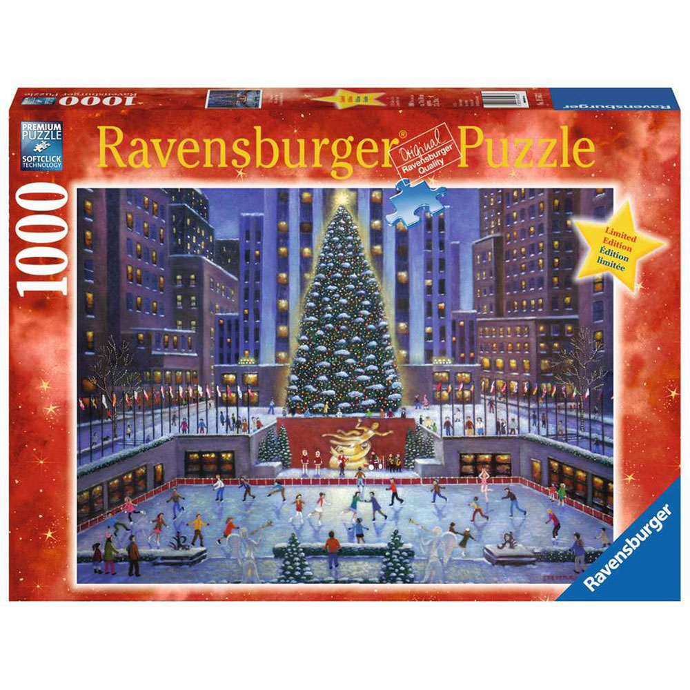 德國Ravensburger 維寶拼圖-紐約聖誕洛克斐勒中心(1000P) RV19563