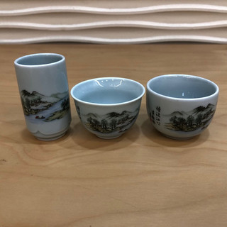 老壺王 【台灣製】【煙波江水青瓷杯】陶瓷茶杯 陶瓷酒杯 青瓷杯 茶壺 茶具 對杯 飲酒杯 烈酒杯