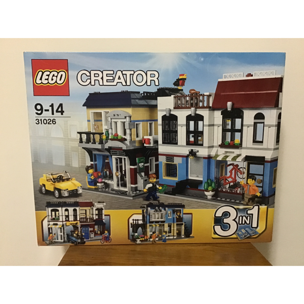 LEGO 樂高 31026 CREATOR 三合一系列 單車店與咖啡店 盒損 全新未拆【請看 商品描述】