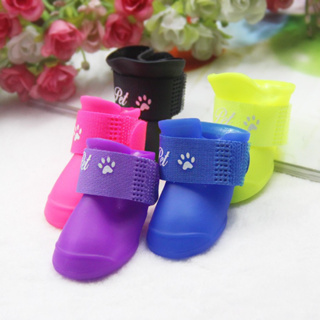 全新轉售)寵物雨鞋 紫色M號/紫色L號