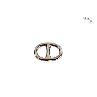 【巴黎站二手名牌專賣店】＊現貨＊HERMES 愛馬仕 真品＊銀色豬鼻子釦 絲巾環釦