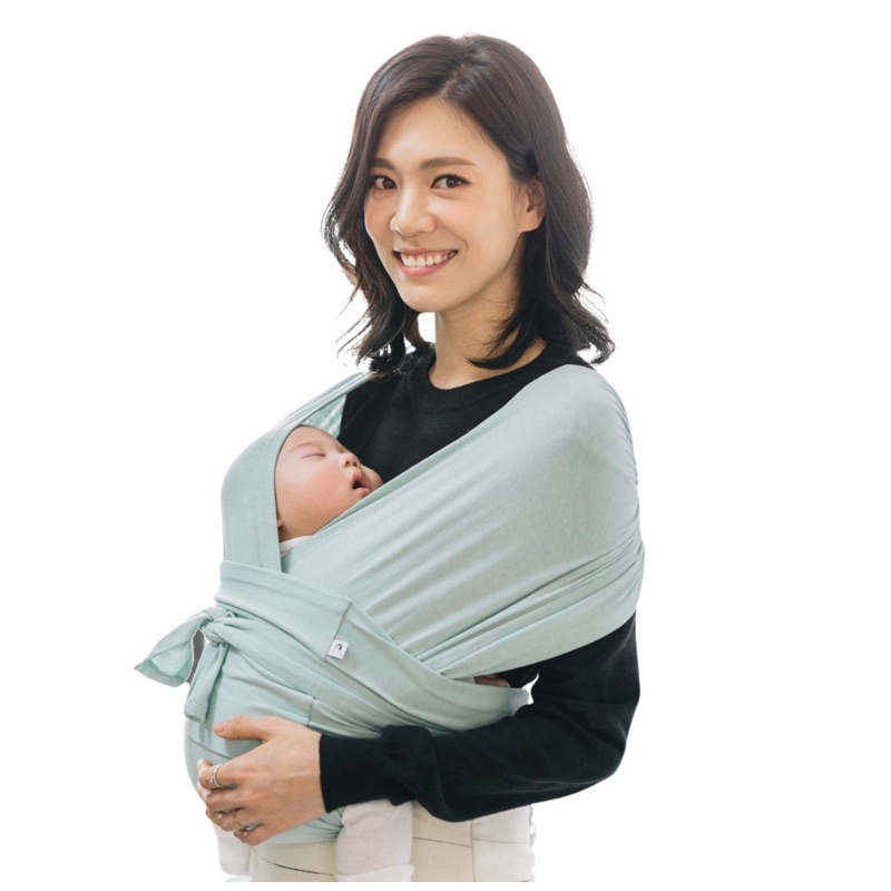 lichinshen詢問保留至3/3二手良品【konny 】嬰兒背巾。薄荷綠。M
