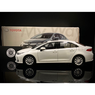【收藏模人】原廠精品 Toyota Corolla Altis 白色 豐田 模型車 1:18 1/18