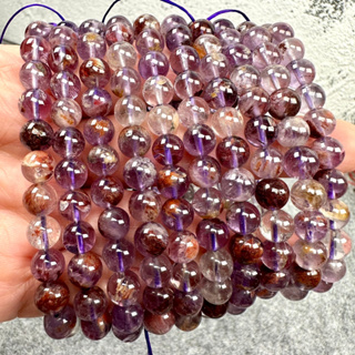 【水晶晶的窩】紫幽靈 幽靈 水晶 手串 手鍊 DIY 珠珠
