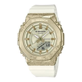 【CASIO G-SHOCK】40周年礦石系列運動腕錶-香檳金/GM-S2140GEM-9A/台灣總代理公司貨享一年保固