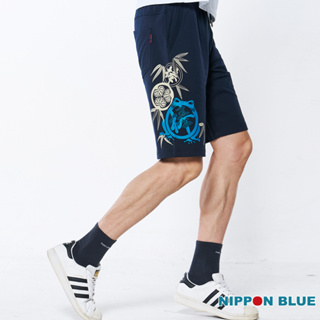 BLUE WAY 日本藍 -男款 棉褲 棒系列四字成語針織短褲