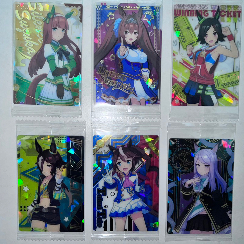 ￥My公仔￥ 無聲鈴鹿 大和赤驥 勝利獎券 伏特加 東海帝王 目白麥昆 勝負服 賽馬娘 馬娘 威化餅 餅卡 收藏卡 卡片