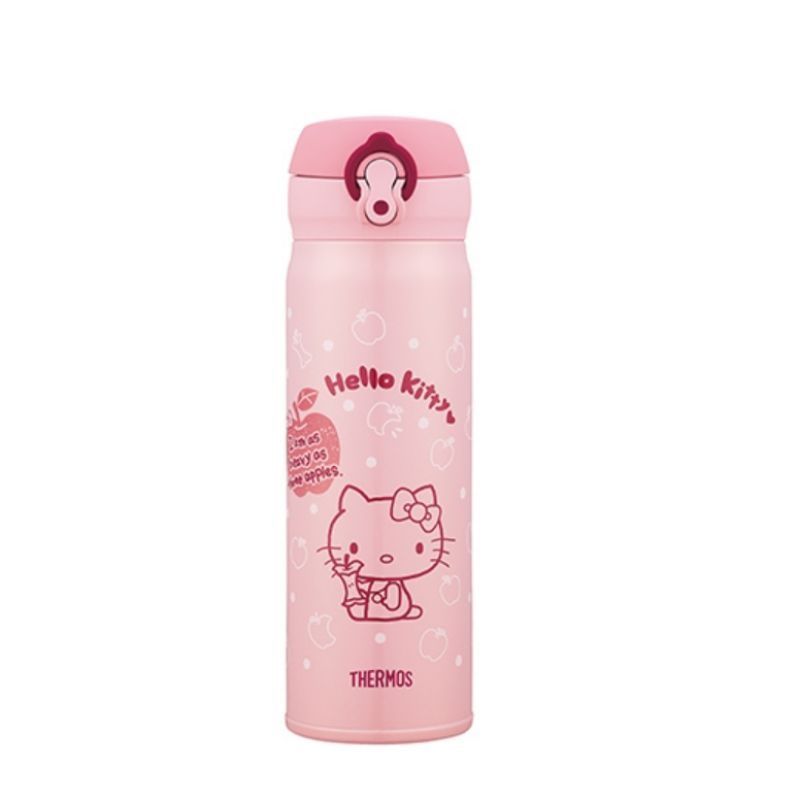 THERMOS 膳魔師不鏽鋼真空保溫瓶500ml（HELLO KITTY 白蘋果台灣限定款）
