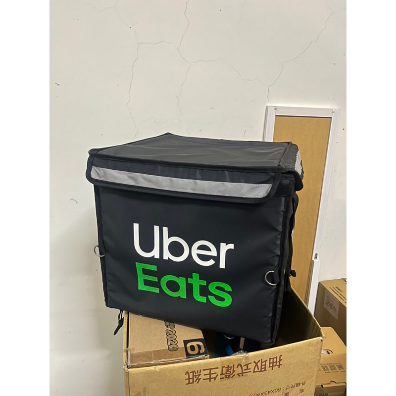 ［現貨 免運］9.5成新 Ubereats 原廠外送包 外送包 大包 美食外送 外送包 保溫袋 uber 美食