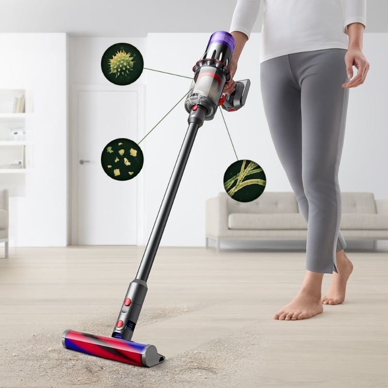 賣家kenny卡位【全新升級】Dyson Digital Slim Fluffy SV18  新升級輕量版吸塵器 銀灰色