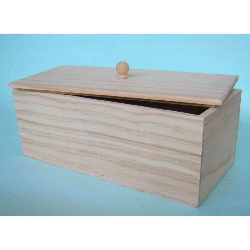 品名:原木有蓋置物盒 PW-404 拼貼藝術彩繪木器