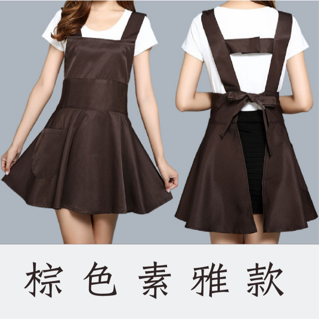 日系專業圍裙-素雅背心款 工作服 美甲圍裙 考試檢定用 萬用圍裙 美甲職人