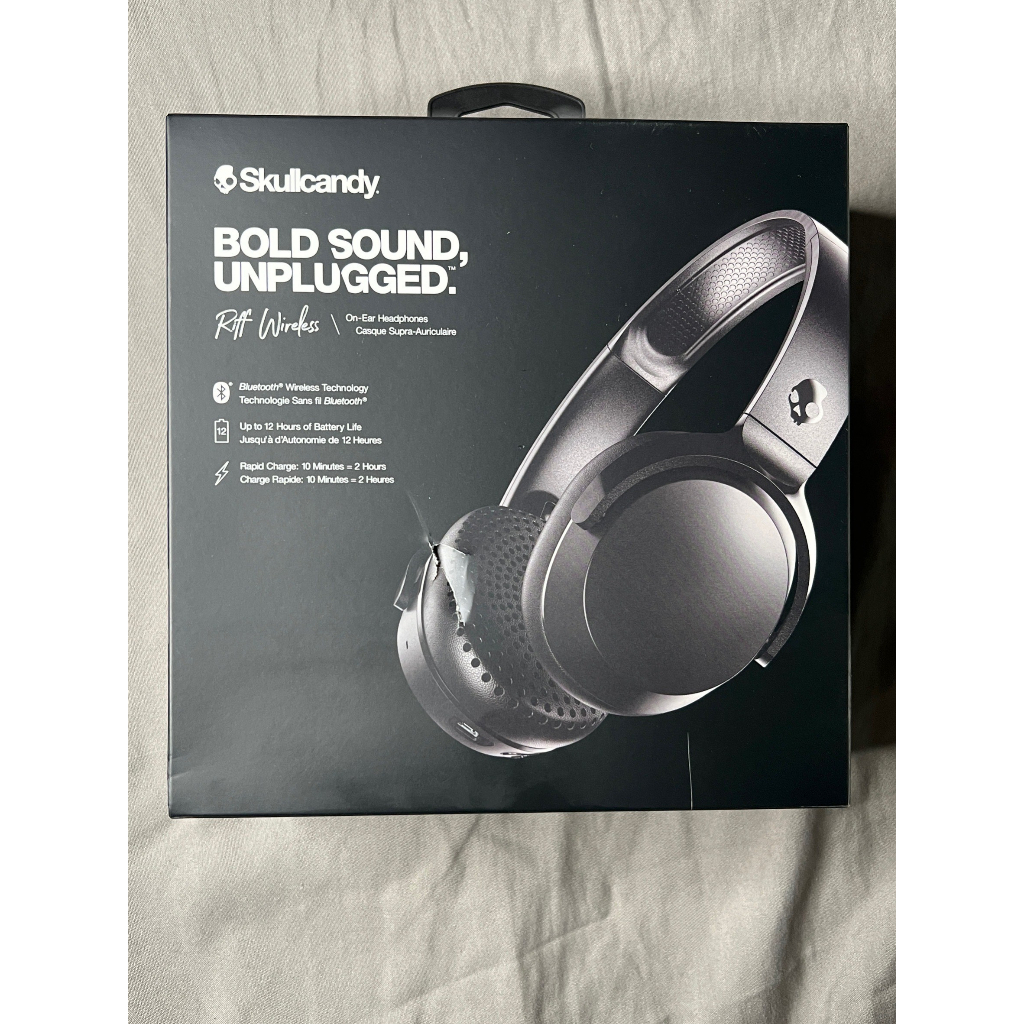 台灣現貨 全新 骷髏糖 Skullcandy RIFF 藍芽耳罩式耳機 (S5PXW-L003) 黑色-B7