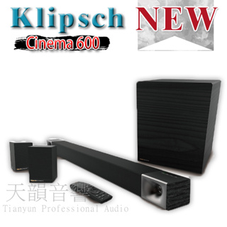 【現貨供應】美國 Klipsch Cinema 600 5.1 SoundBar原廠公司貨~送4k hdmi 2m*1條