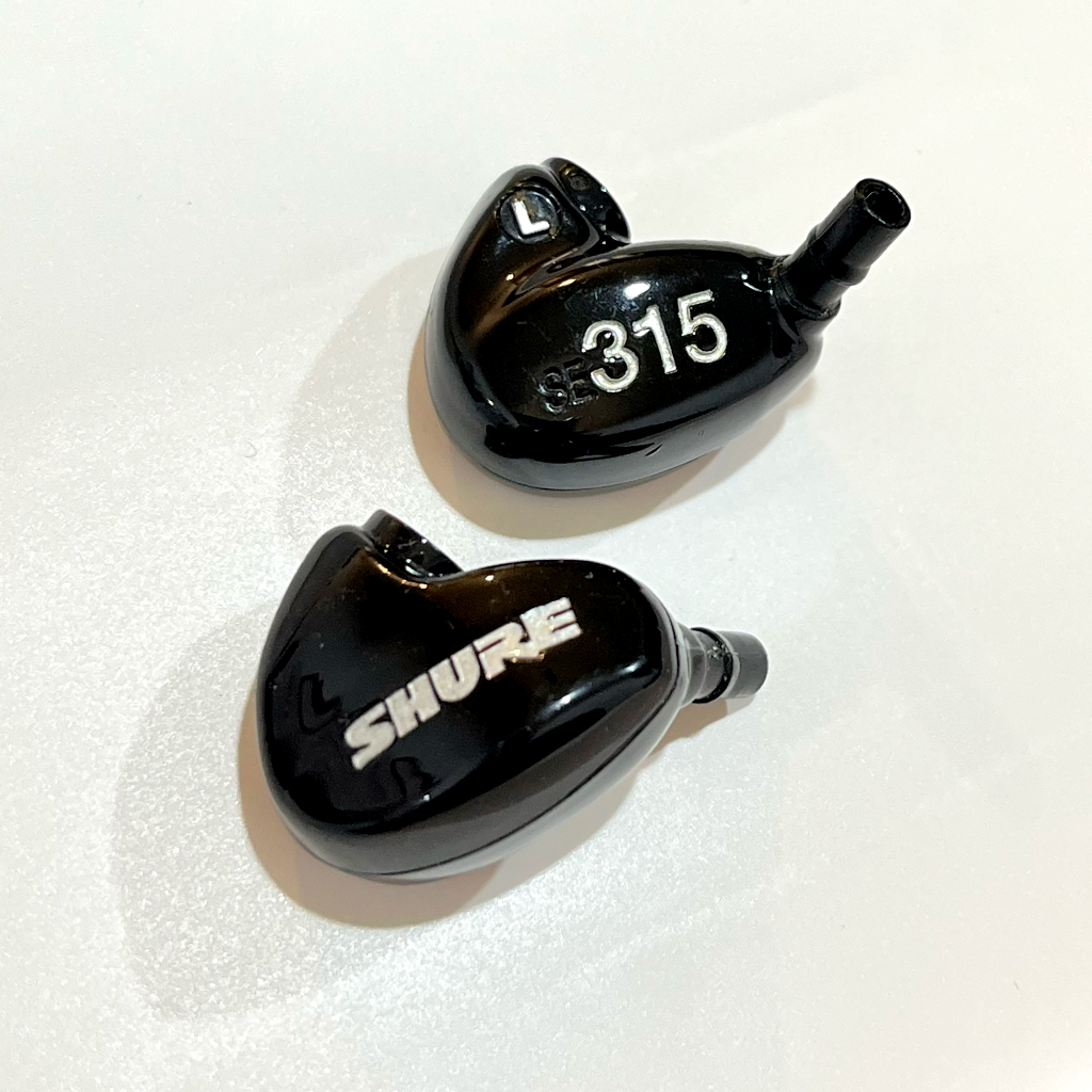 SHURE SE315 隔音耳機 黑色 二手已無附線無盒過保固 噪音隔離耳道式入耳式可換線MMCX