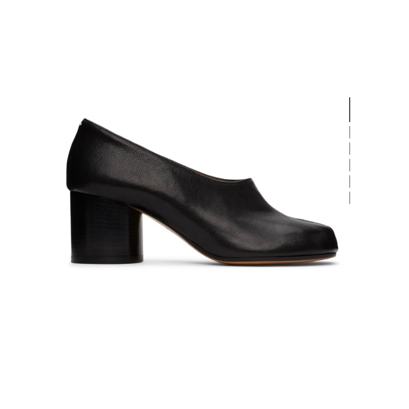 全新 Maison Margiela Black Vintage Soft Tabi Heels 分趾鞋