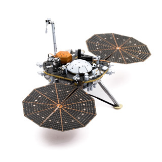 鋼鐵火星人益智玩具★ 洞察號火星登陸器 ★拼酷★MU藝模★3D立體金屬拼圖★DIY金屬模型