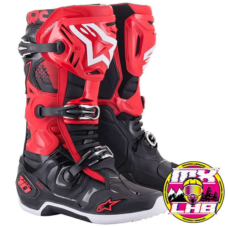𝕸滑胎實驗室𝖃 Alpinestars® Tech 10 紅/黑 頂級 車靴 越野靴 防摔 越野 滑胎 林道