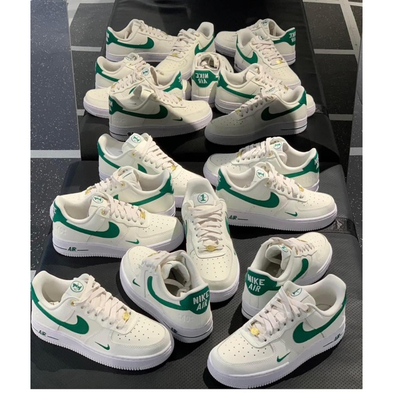 🖇️現貨文🖇️ NIKE AIR FORCE 1 MALACHITE 40週年 白奶油綠 金扣 復古