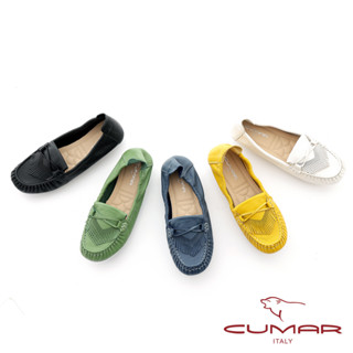 【CUMAR】全真皮流蘇莫卡辛休閒鞋723-121