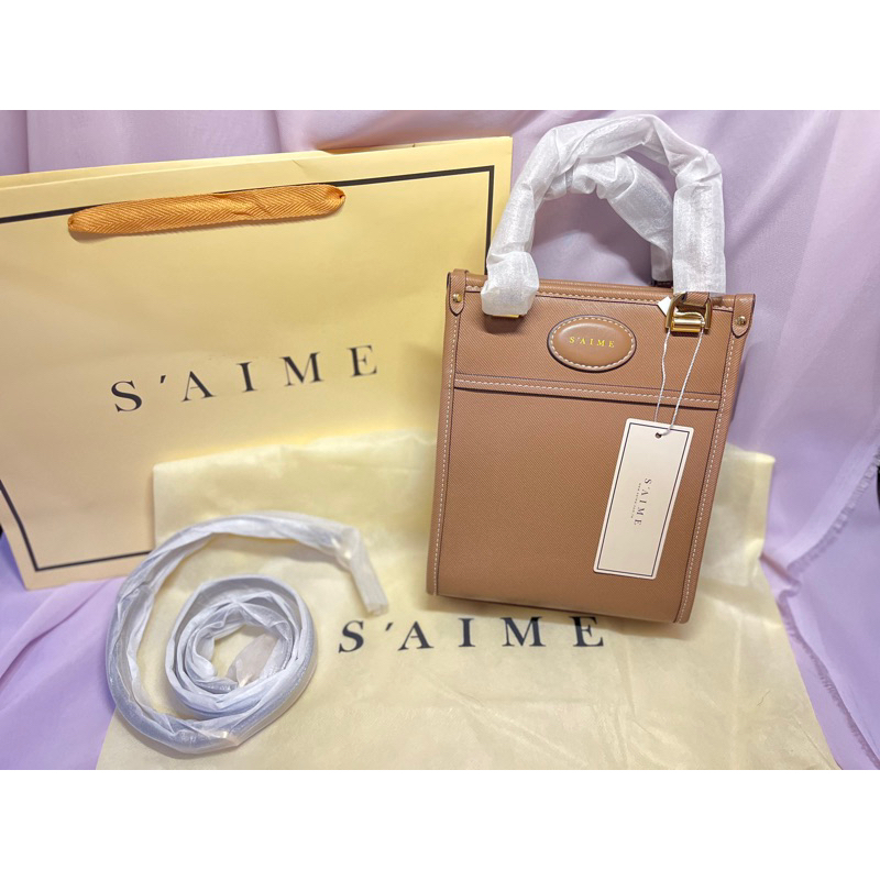 ★S'AIME 漢娜直式手提斜背方包カードケース付バッグ/送料込 ☆S'AIME 漢娜直式手提斜背方包カードケース付バッグ/送料込 (S