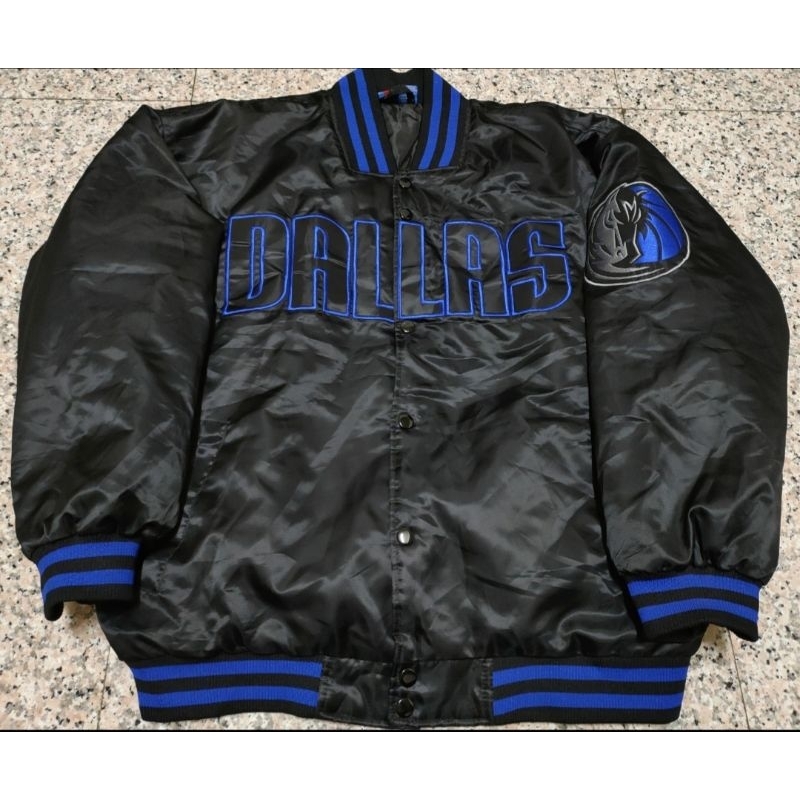 達拉斯 NBA 獨行俠 DALLAS 寬鬆 棒球外套 防寒夾克 嘻哈 饒舌 大尺碼XL/2XL