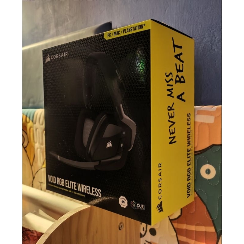 CORSAIR VOID RGB ELITE Wireless 無線耳機-黑-全新 海盜船 電競耳機 7.1聲道