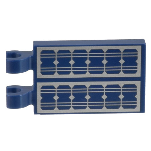正版樂高LEGO零件(全新)-30350bpb105 太陽能板 印刷磚 深藍色