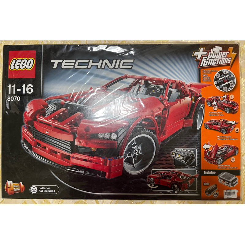 限0916965532下標-全新絕版樂高 Lego 8070 Super Car 超級跑車(Technic系列)