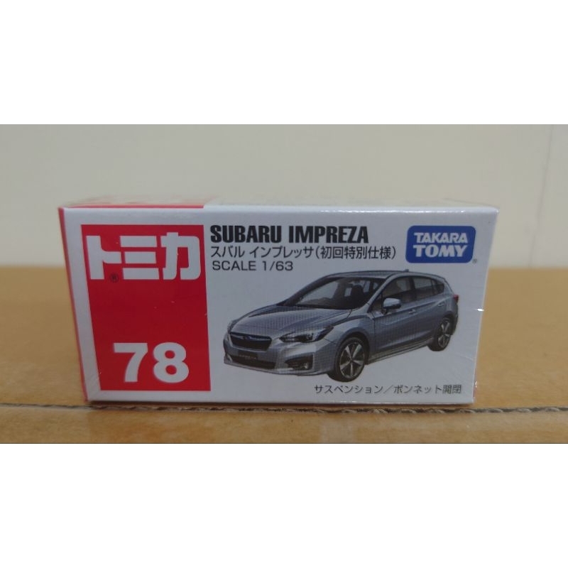 (全新現貨）TAKARA TOMY SUBARU IMPREZA NO.78(初回特別仕樣)