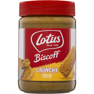 比利時 Lotus Biscoff 蓮花 CRUNCHY 香滑焦糖脆餅 脆粒 抹醬 玻璃罐裝