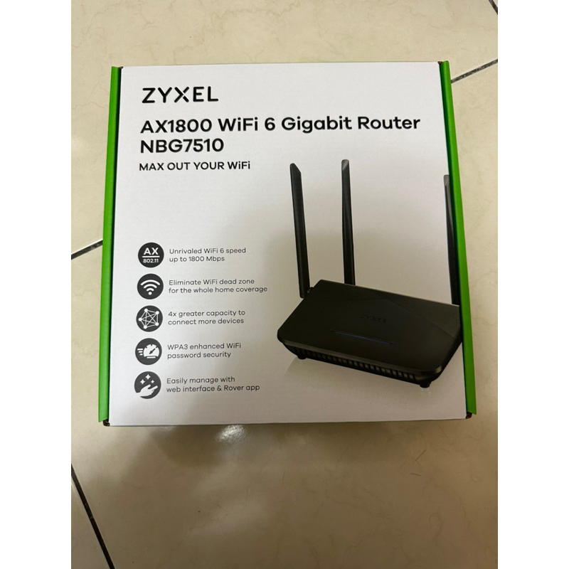 Zyxel 合勤 NBG7510 同步雙頻AX1800 大功率 Gigabit 無線路由器 分享器