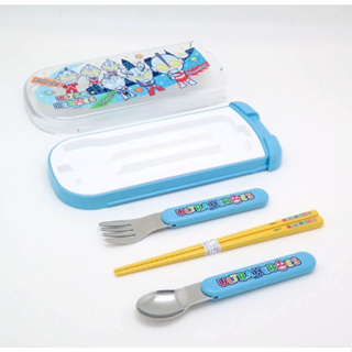 超人力霸王 日本製 餐具組 兒童餐具 筷子 湯匙 刀叉 Ag抗菌加工 BANDAI ou783