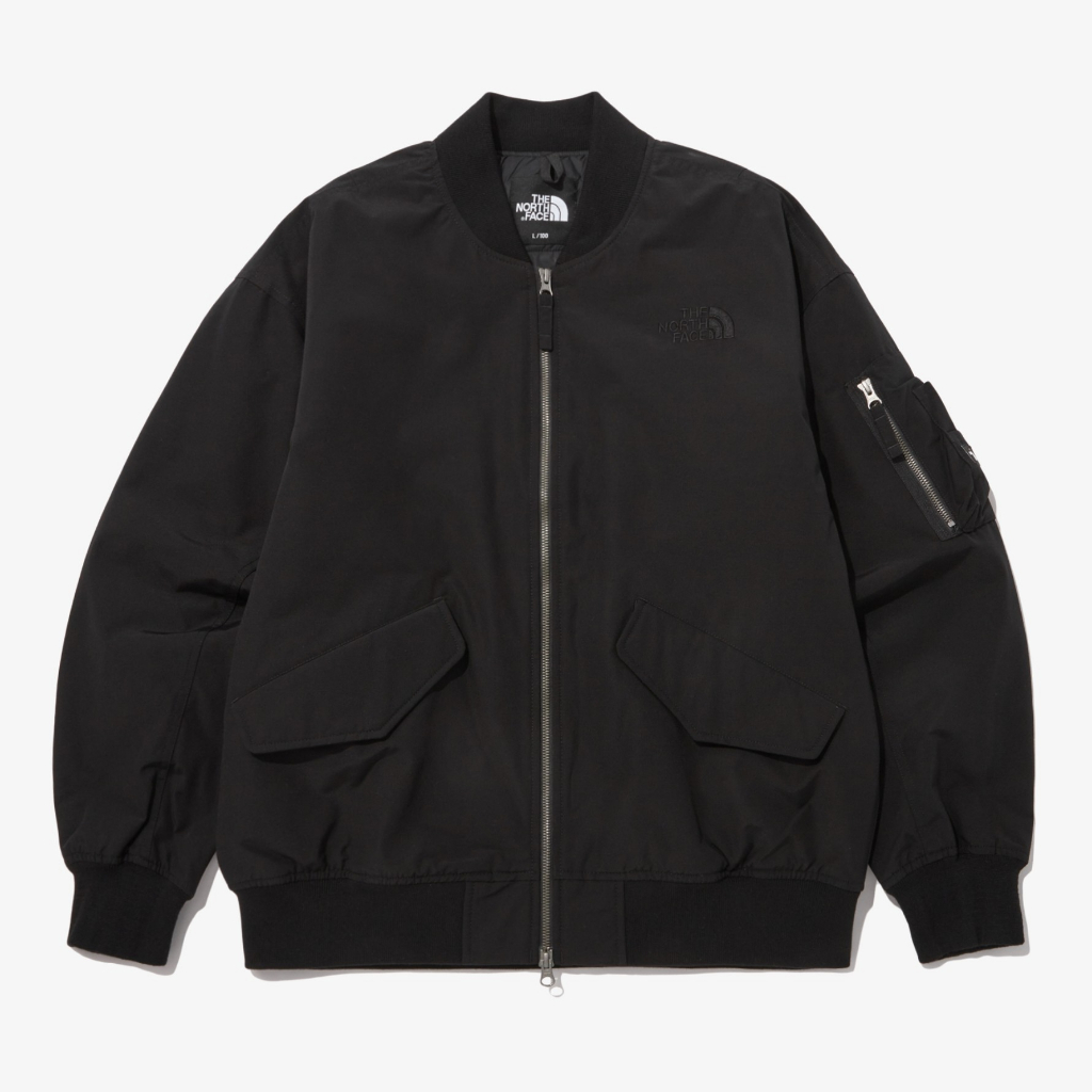 【吉米.tw】韓國代購 THE NORTH FACE PRAISE HEAT BOMBER 飛行外套 黑 FEB