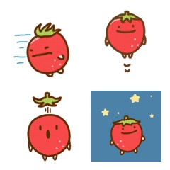 Line日本🇯🇵表情貼∣Move strawberry everyday emoji 動態表情貼